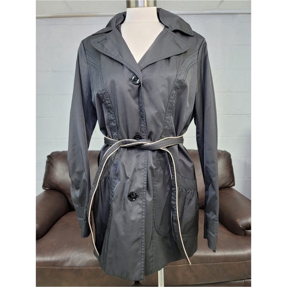 Laundry by Design Jackets & Blazers - Laundry By Design Rain Trench size L black color